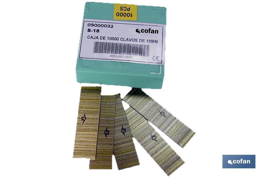 CAJA DE 10000 CLAVOS DE 18MM CAJA DE 10000 CLAVOS DE 18MM