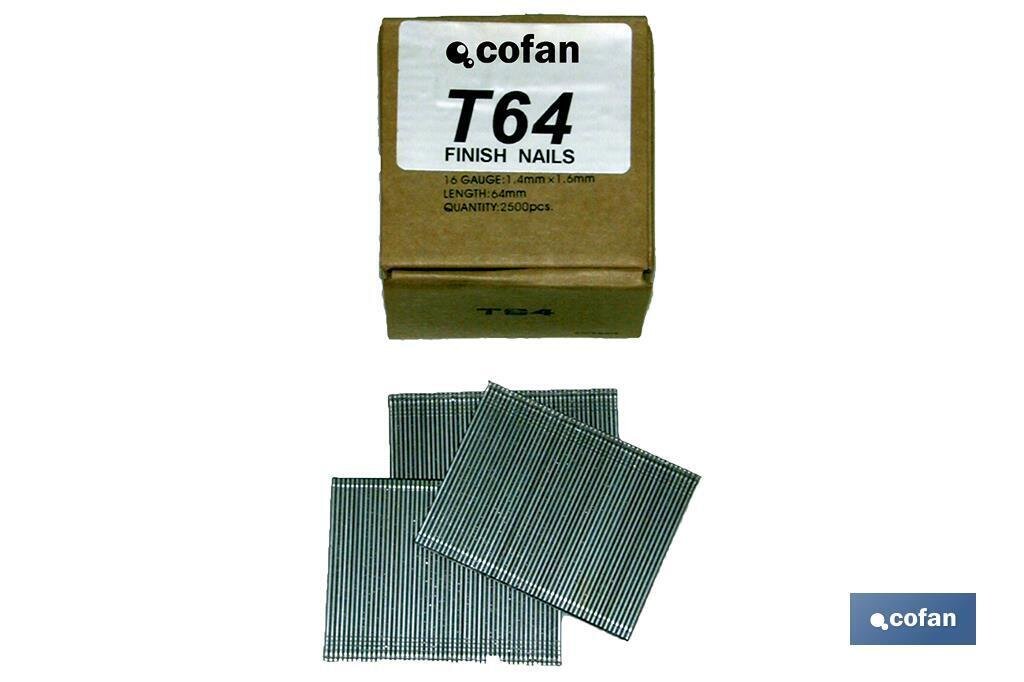 CLAVOS, 2500PCS/CAJA T50mmx1,4mmx1,6mm