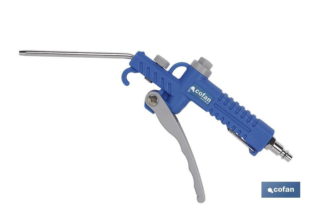 PISTOLA SOPLAR PLASTICO LARGA 100mm. PISTOLA SOPLAR PLASTICO LARGA 100mm.