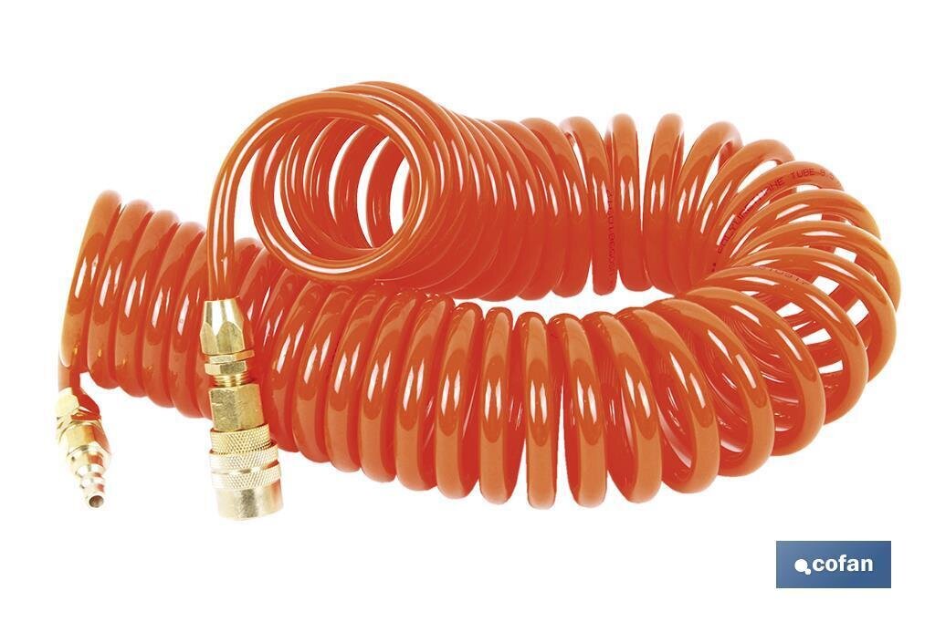 ESPIRAL 7,5MTS. R-1/4" MANGUERA AIRE 8X12