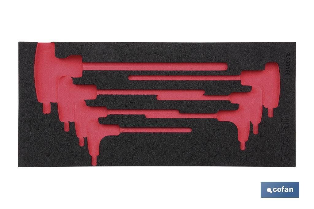 SEPARADOR ESPUMA (1/3 CAJON) DEST. SEPARADOR ESPUMA (1/3 CAJON) DEST. "T"