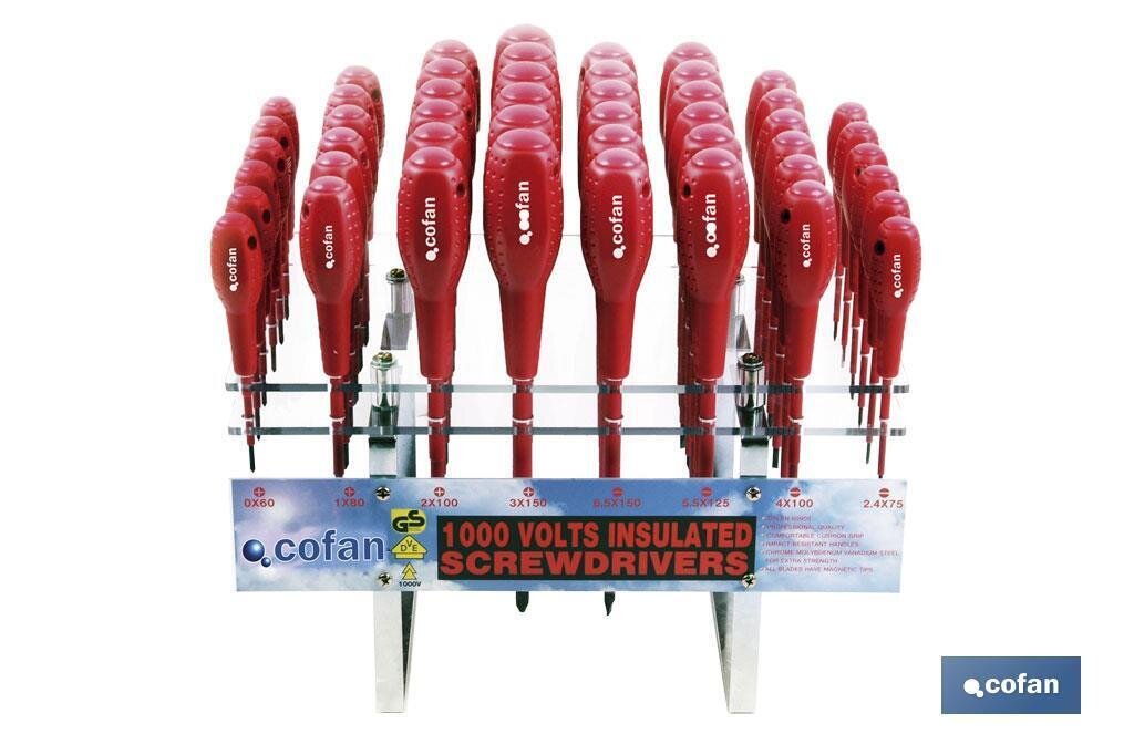 EXPOSITOR DESTORNILLADOR 1000V - 48 PCS.