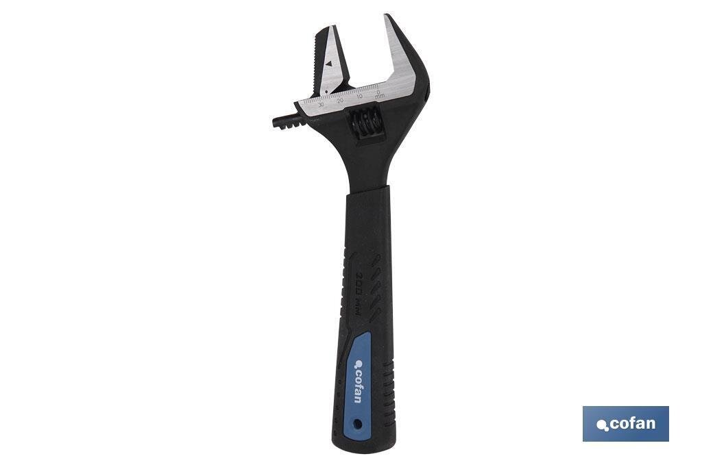 LLAVE AJUSTABLE GRAN APERTURA REVERSIBLE 8"(200MM)