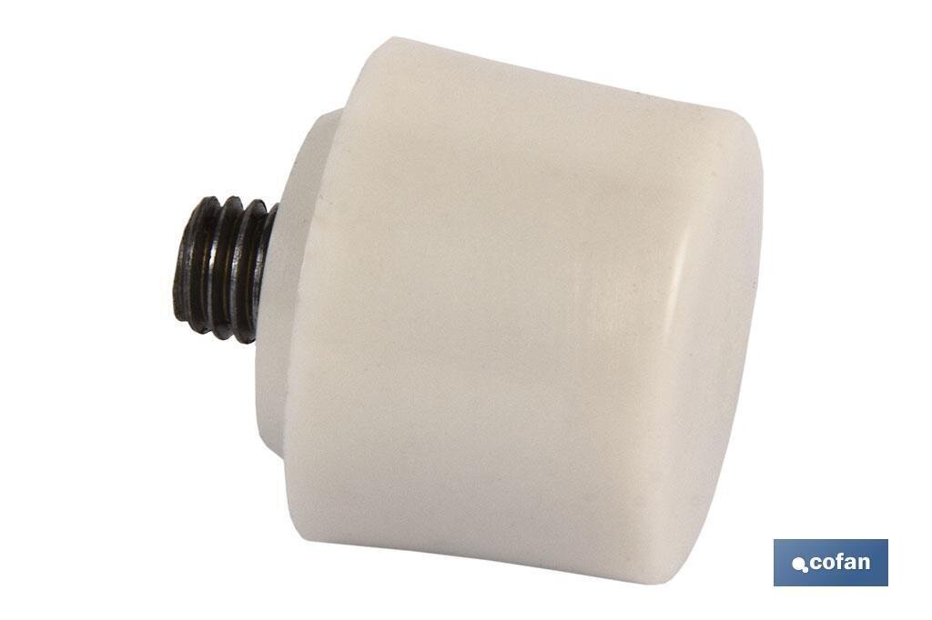 CABEZAL MARTILLO DE NYLON BLANCO �45 MM CABEZAL MARTILLO DE NYLON BLANCO �45 MM