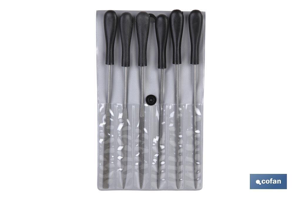 JUEGO DE LIMAS DE AGUJA 160 MM 12 UDS. JUEGO DE LIMAS DE AGUJA 160 MM 12 UDS.