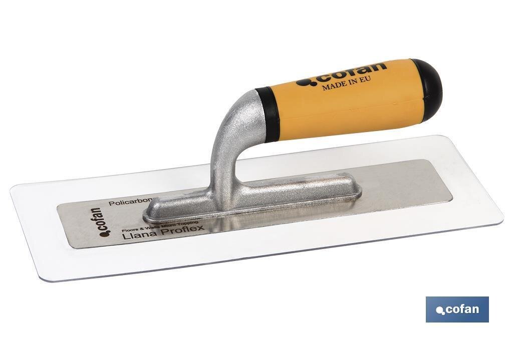 LLANA PROFLEX POLICARBONATO ACERO INOX + ALUMINIO MANGO BI-COMPONENTE 280X115X1,5 LLANA PROFLEX POLICARBONATO ACERO INOX + ALUMINIO MANGO BI-COMPONENTE 280X115X1,5