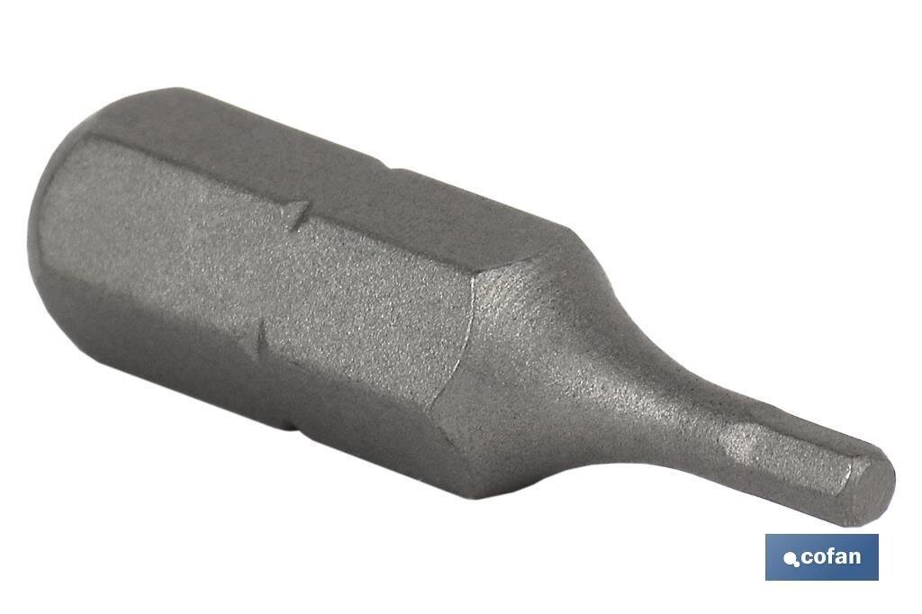 PUNTA.DEST.HEXAG. EST�NDAR 5  25MM.