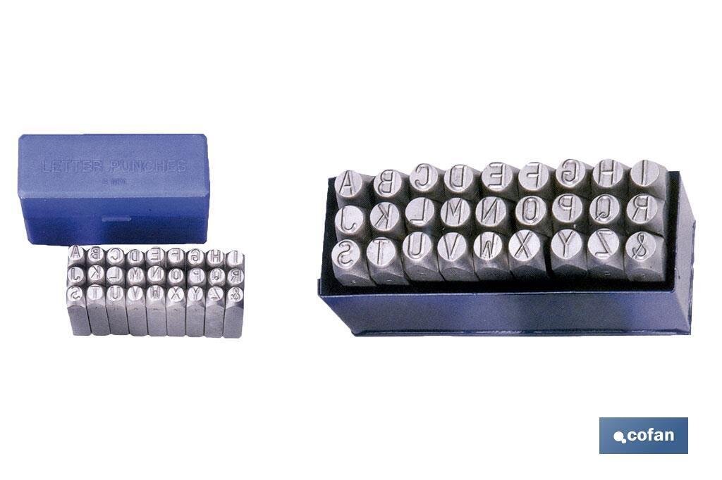 CONJUNTO ESTAMPACI�N LETRAS 3 MM