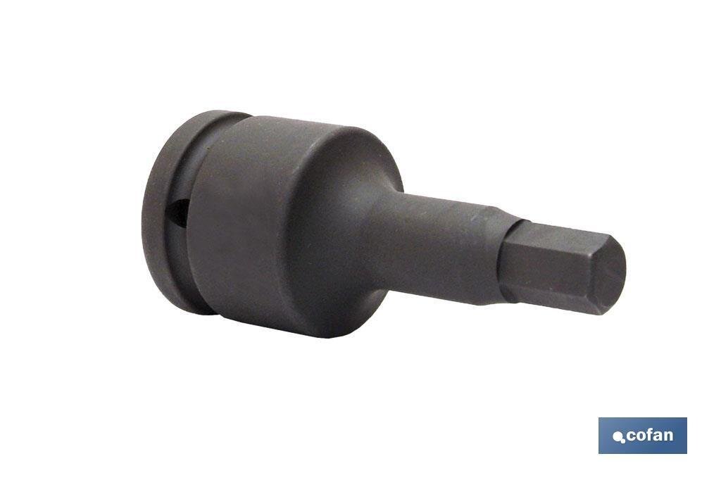 VASO IMPACTO 3/4" HEXAG. MACHO 19 MM