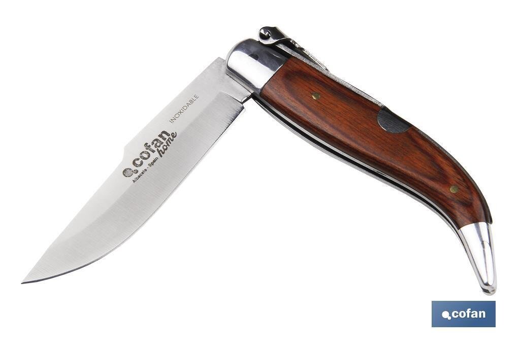 NAVAJA CL�SICA DE TEJA CON 8 CM. DE HOJA