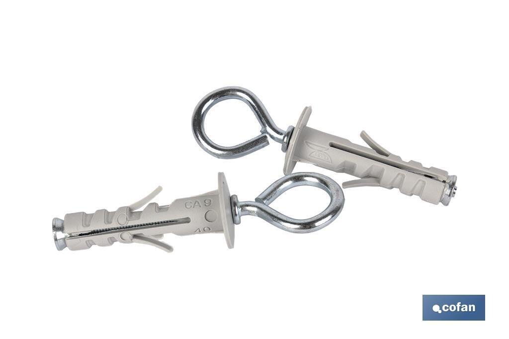 BL�STER DE 2 UDS. TACO DE NYLON CON ARGOLLA 4X40 VENTA UNITARIA