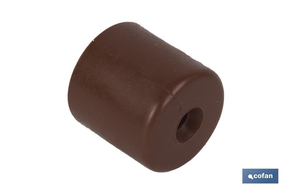 2 UDS. TOPE CON TACO Y TORNILLO MARR�N VENTA UNITARIA