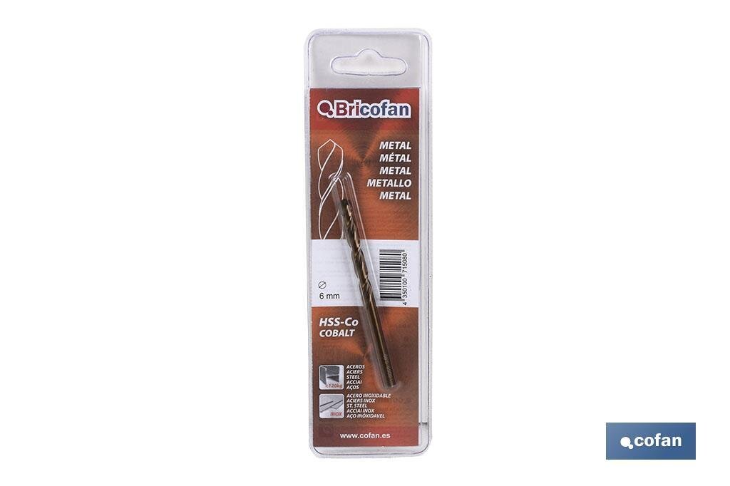 BL 1 UDS BROCA HSSCO DIN338 BRICOFAN 9 mm BL 1 UDS BROCA HSSCO DIN338 BRICOFAN 9 mm