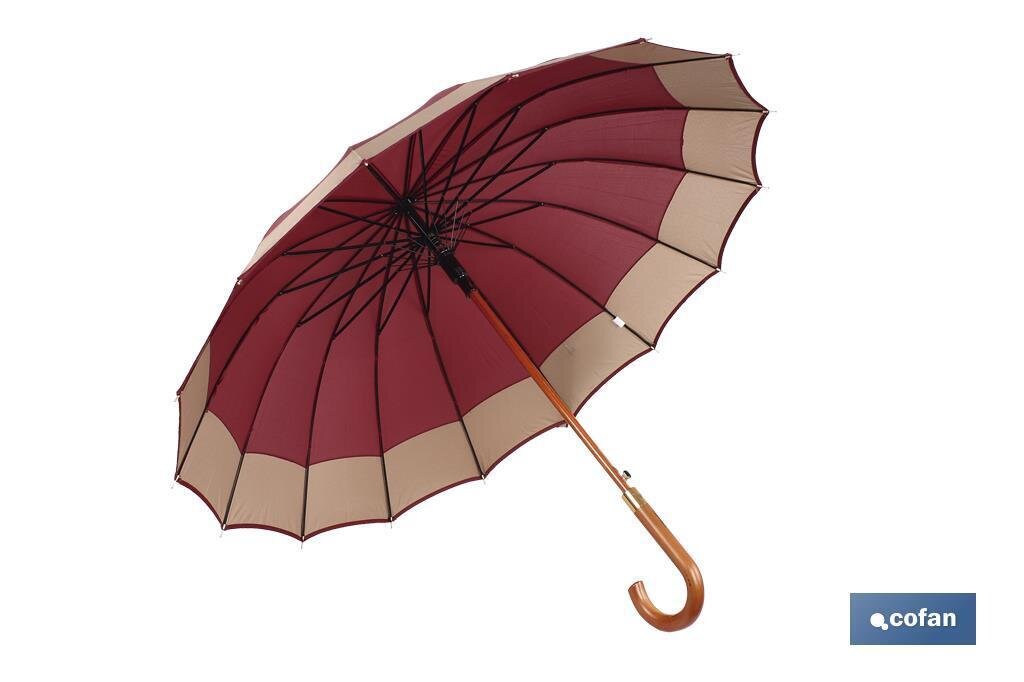 PARAGUAS MUJER BICOLOR MOD PI�VA �105CM