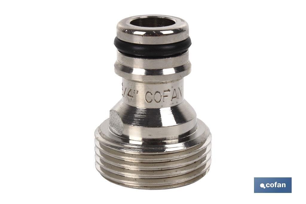 ADAPTADOR LAT�N ROSCA MACHO 3/4"