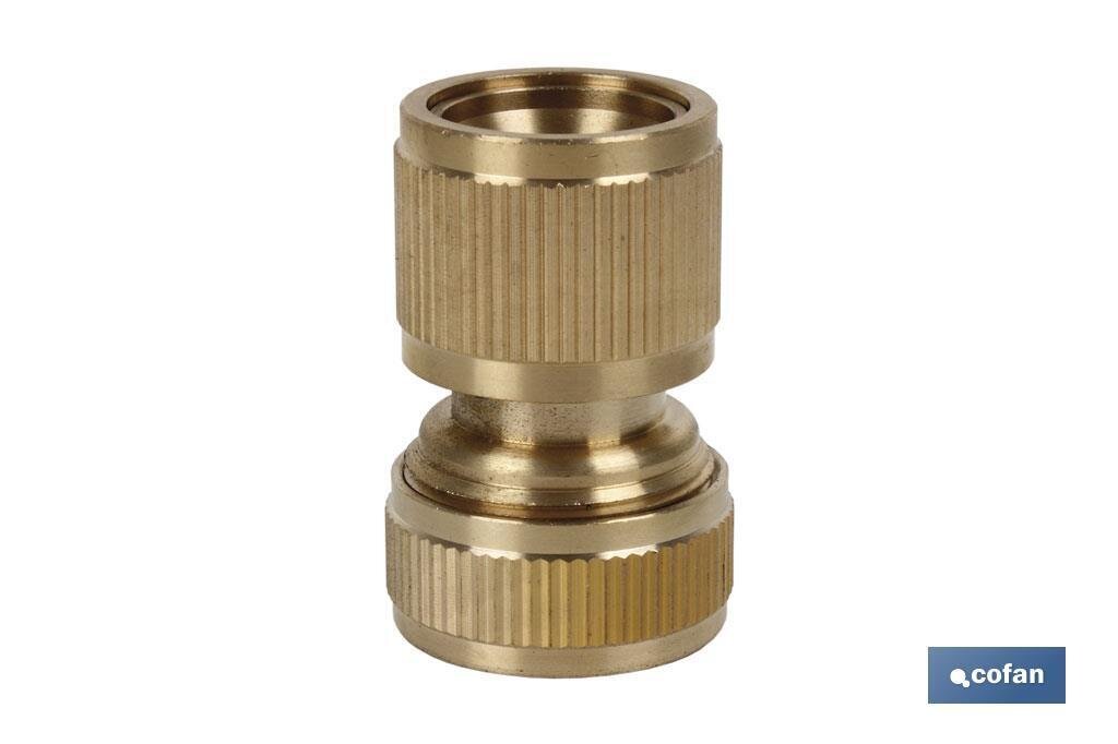 CONECTOR MANGUERA LAT�N 3/4" (19 mm)