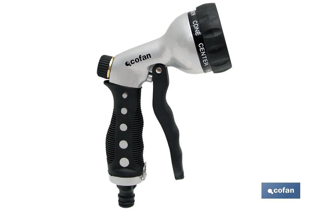 PISTOLA METAL 7 POSICIONES, GATILLO FRONTAL