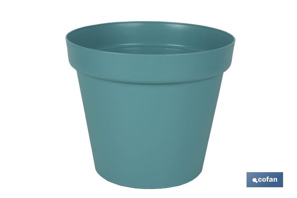 MACETA MODELO "ALTEA" 34CM COLOR TURQUESA