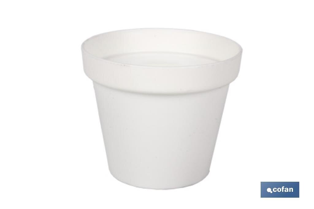 MACETA MODELO "ALTEA" 58 CM COLOR BLANCO