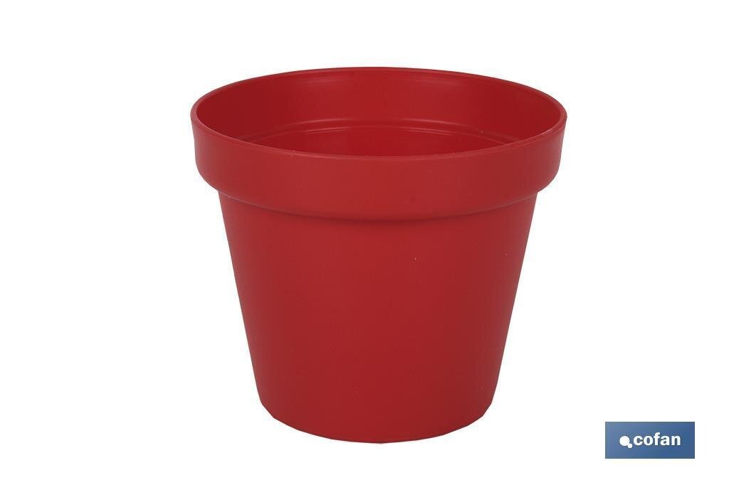 MACETA MODELO "ALTEA" 58 CM COLOR ROJO