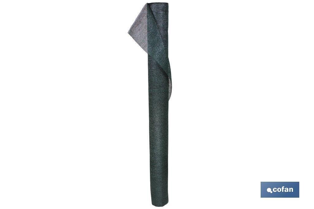 MALLA SOMBREO VERDE OSCURO 90% / 120 Grs - 1,5 x 10 Mts