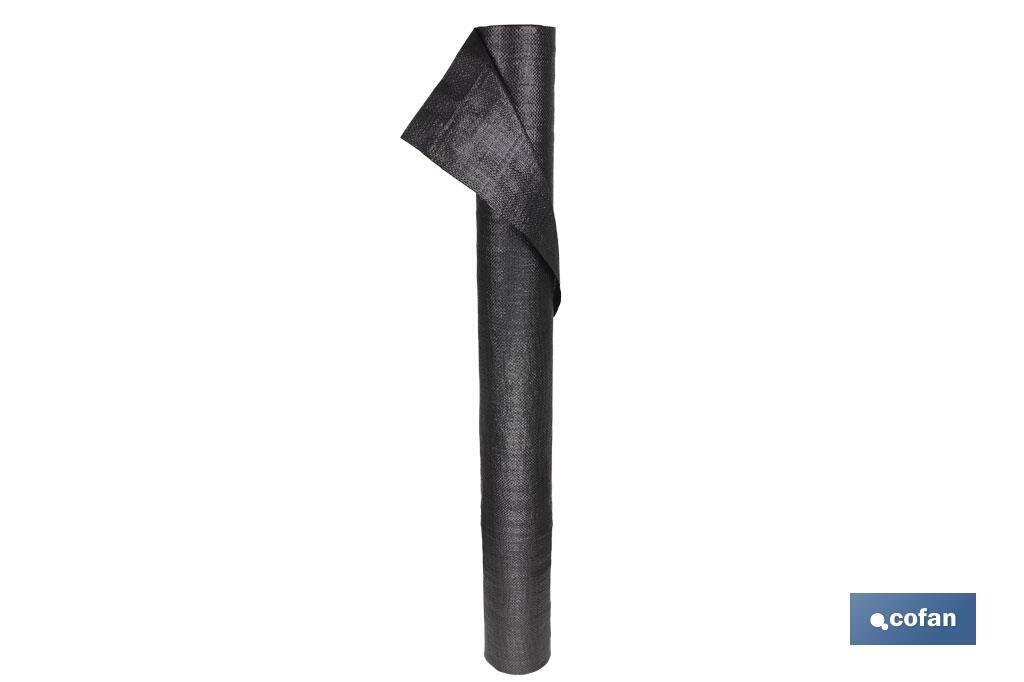 MALLA ANTIHIERBAS 100 grams NEGRA 1,5x50 mts