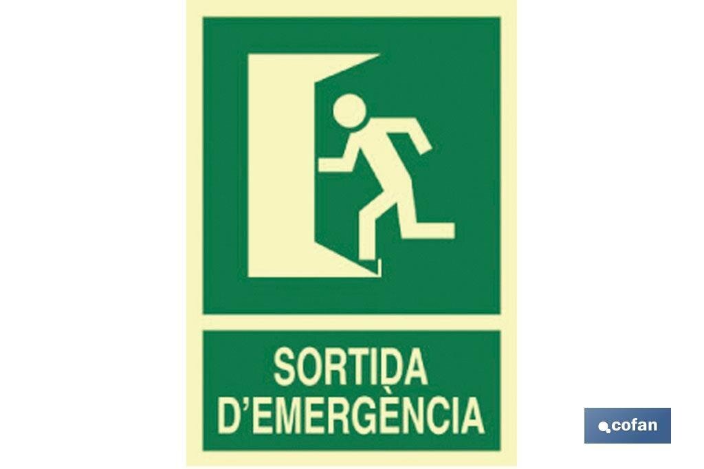 SE�AL LUMINISCENTE 297X210MM. SE�AL LUMINISCENTE 297X210MM.