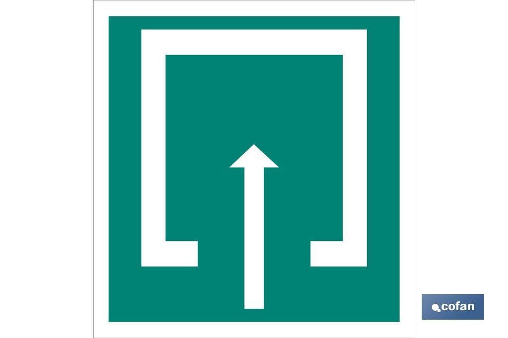 SE�AL LUMINESCENTE 105X105MM