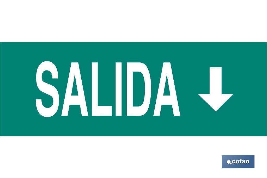 SE�AL LUMINESCENTE 400X100mm.