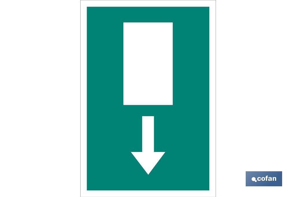 SE�AL LUMINESCENTE 420X297MM. SE�AL LUMINESCENTE 420X297MM.