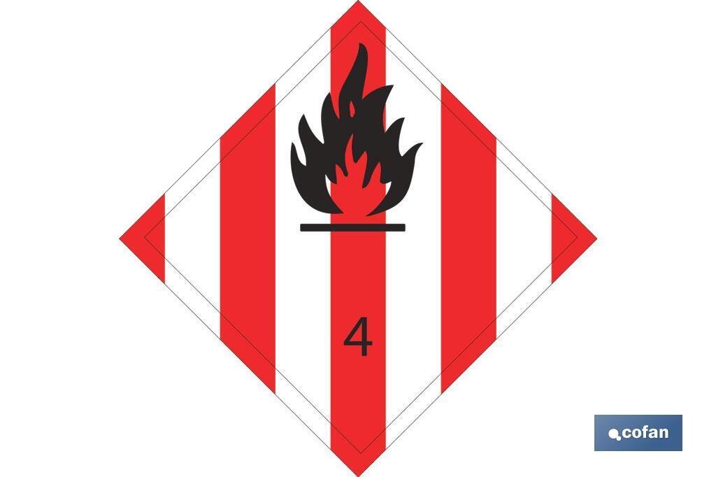 SE�AL ADHESIVA MAT. PELIGROSAS 100X100