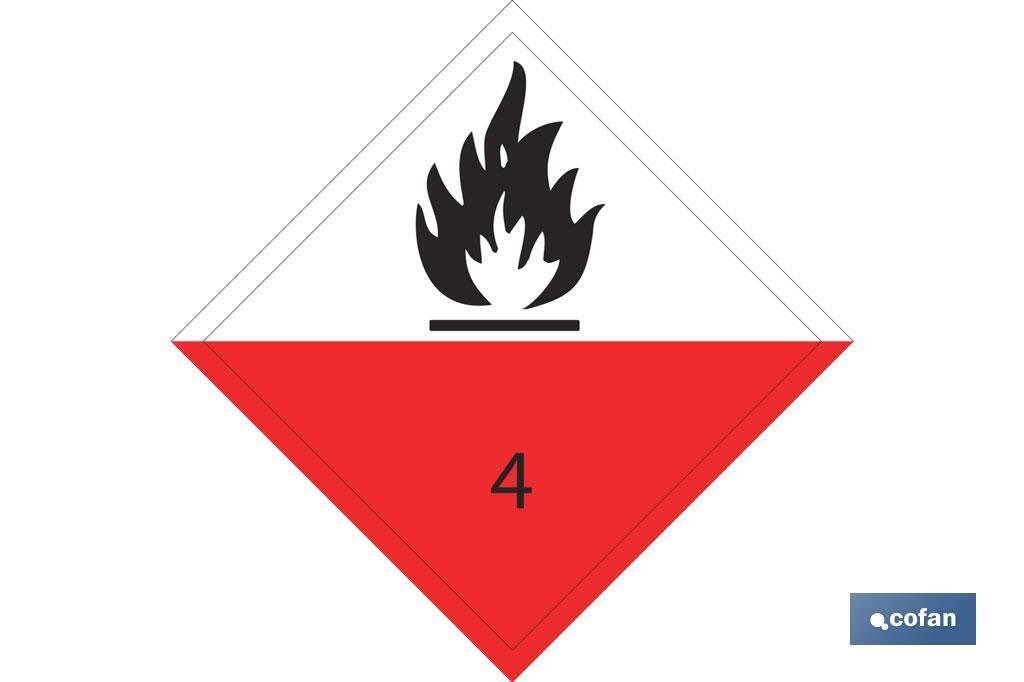 SE�AL ADHESIVA MAT. PELIGROSAS 100X100