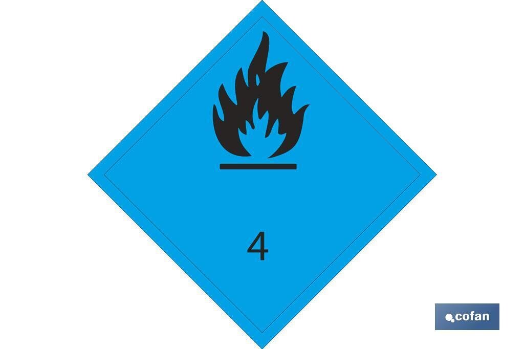 SE�AL ADHESIVA MAT. PELIGROSAS 100X100