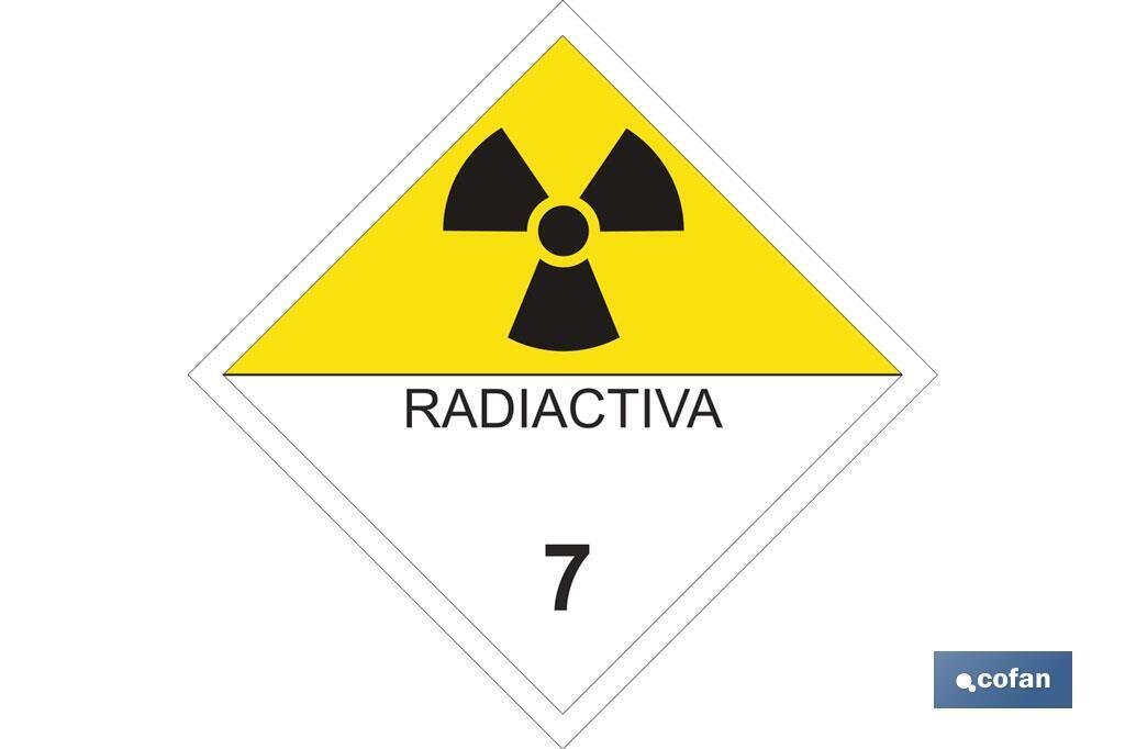 SE�AL ADHESIVA MAT. PELIGROSAS 100X100