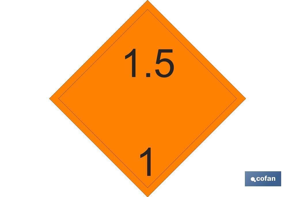 SE�AL ADHESIVA MAT. PELIGROSAS 300X300