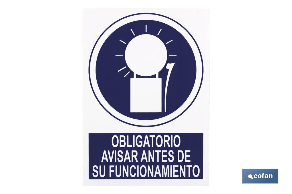 SE�AL ADHESIVO 210X148MM.