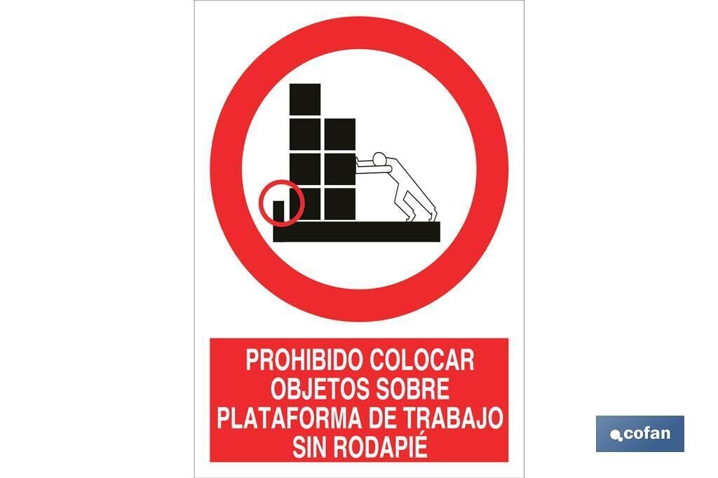 SEÑAL POLIESTIRENO 148X105MM