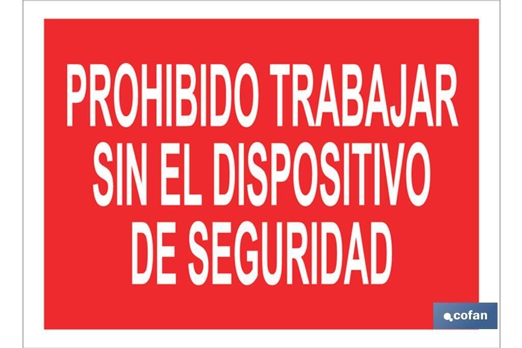 SEÑAL POLIESTIRENO 297X210MM