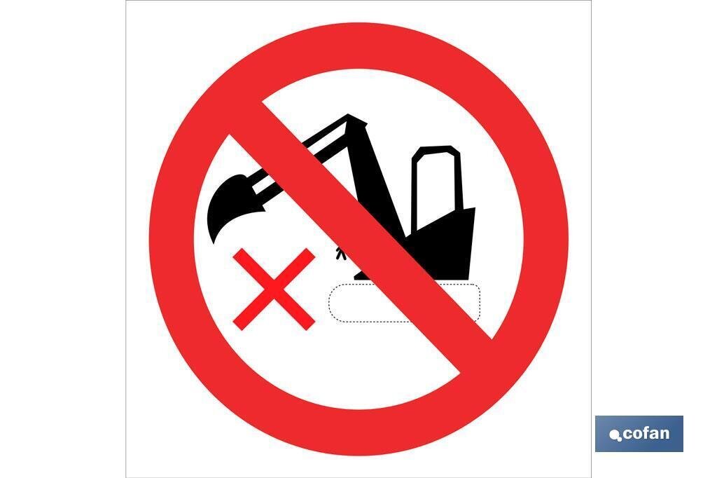 SEÑAL POLIESTIRENO 210X210MM