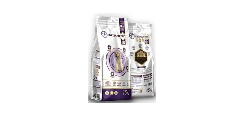 PIENSO DE ADULTO 15 KG FORZECAN PREMIUM CACHORROS SALMON Y ARROZ