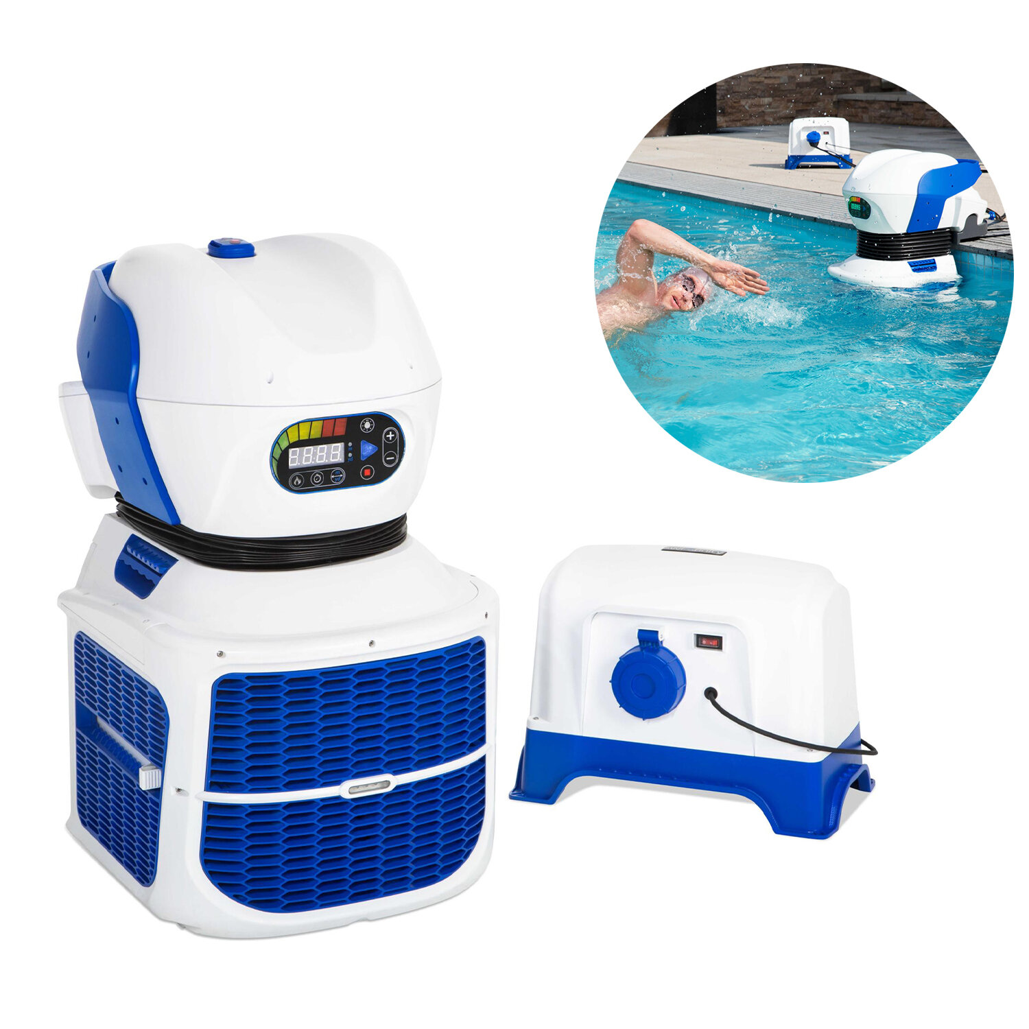 Bomba Natación Swimfinity Contracorriente 8 Velocidades, Entrenamiento natación, ejercicio nadadores, Entrenamiento resistencia