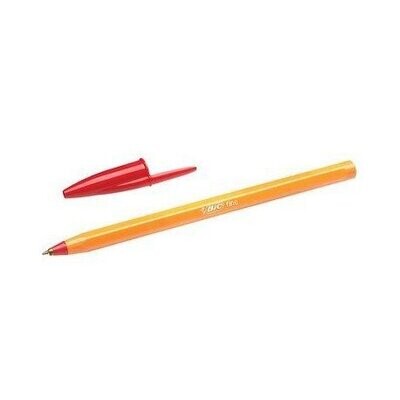 BiC Orange Bolígrafo de punta de bola tinta ROJO 3 BOLIGRAFOS