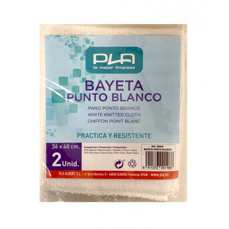 PLA BAYETA PUNTO BLANCO PACK 2 UDS