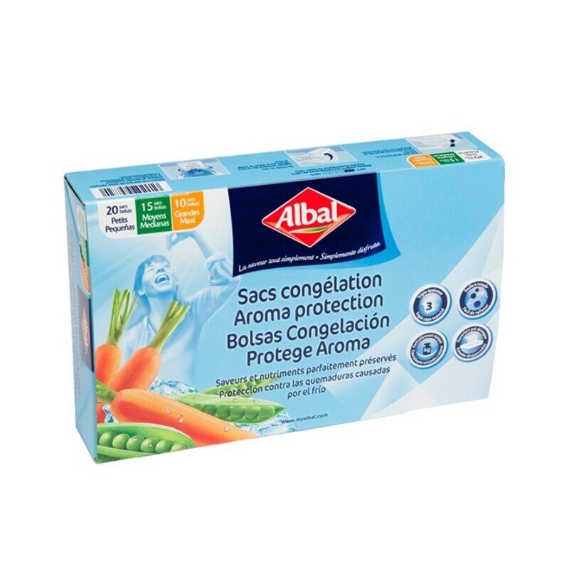 ALBAL BOLSAS CONGELACION 3 TAMAÑOS