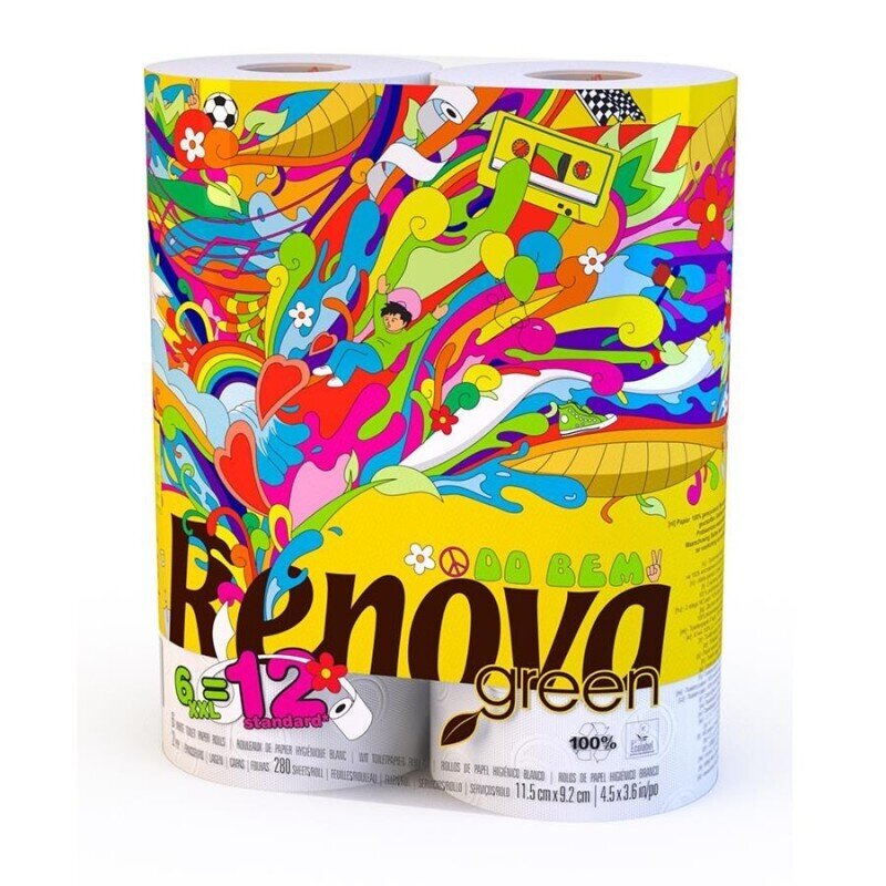 RENOVA PAPEL HIGIENICO GREEN XXL P-6 RENOVA PAPEL HIGIENICO GREEN XXL P-6