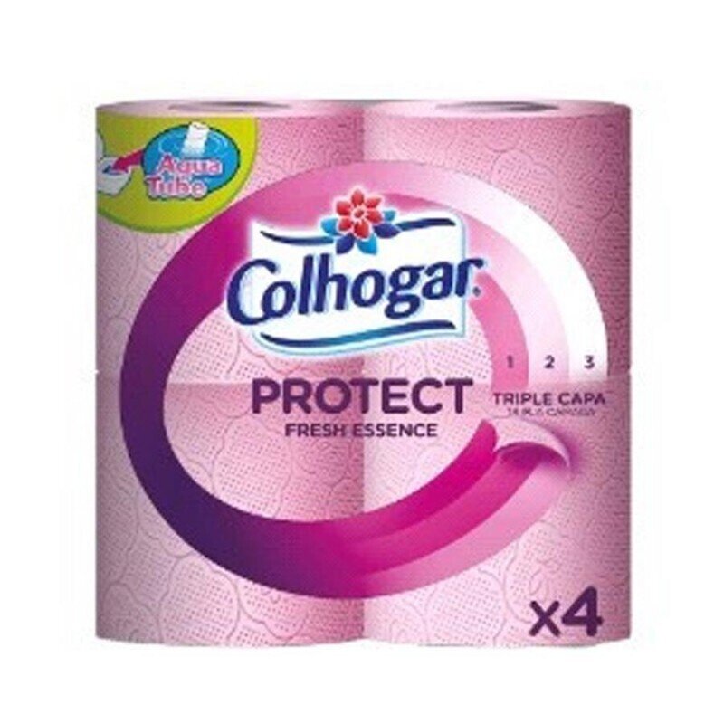 COLHOGAR PROTECT ROSA 4 ROLLOS
