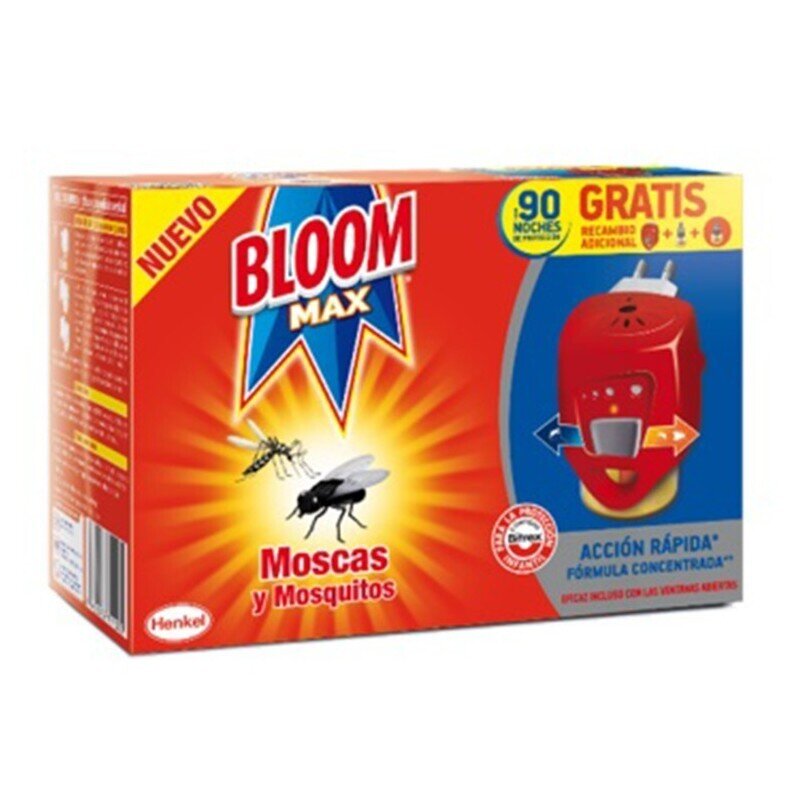 BLOOM APARATO ELECTRICO MOSCCAS Y MOSQUITOS- 1 APARATO+RECAMBIOS