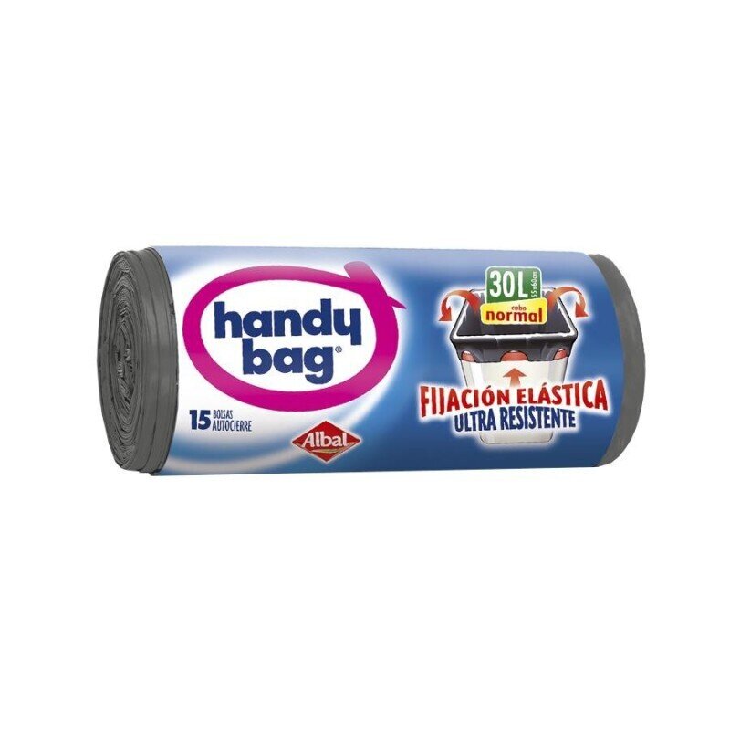 HANDY BAG BOLSA BASURA AUTO.ELASTICO 30L
