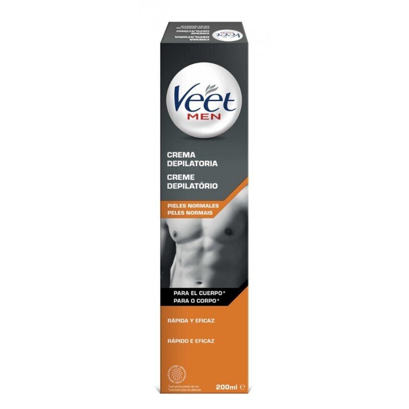 VEET FOR MEN CREMA TUBO 200 ML.