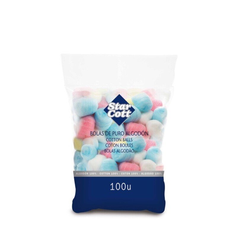 FEBUS ALGODON BOLAS COLORES 100 UDS.